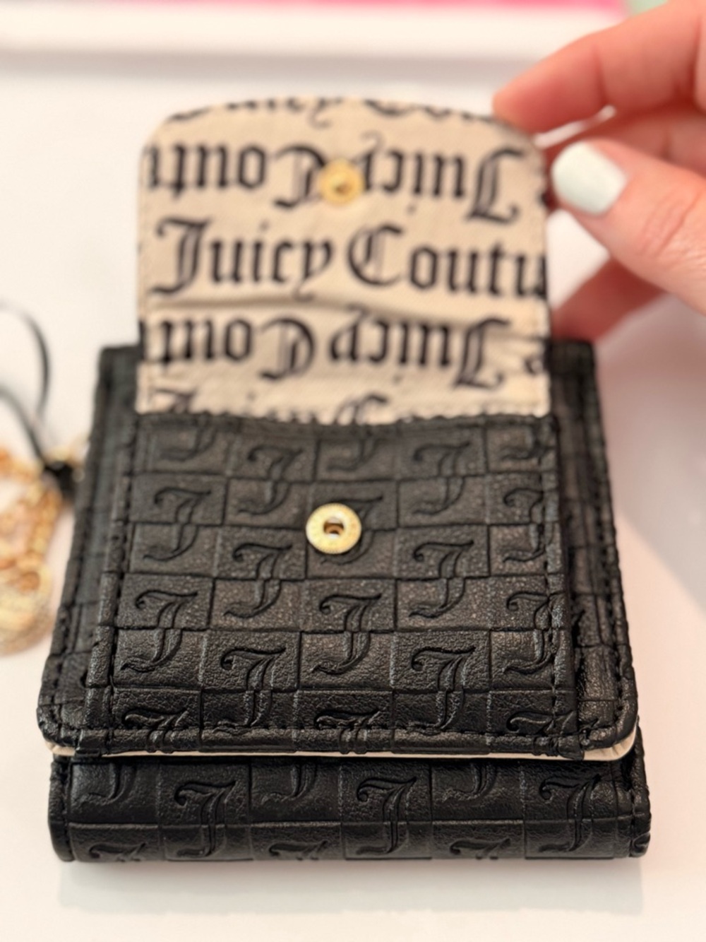Juicy Couture Lucky Charms Mini Envelope Flap Wallet - Picture 3 of 6